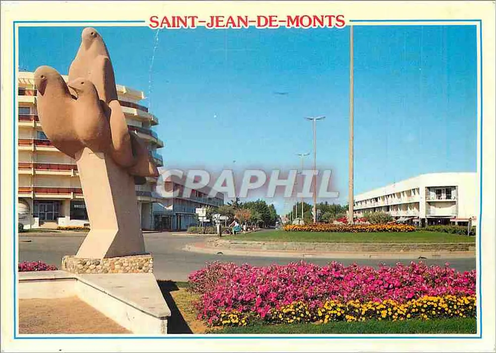 Saint-Jean-de-Monts — Skulptur der Vögel — Artaud Frères, Carouéfou - Vorderseite