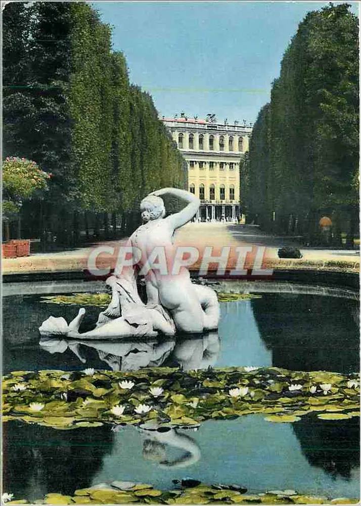 Fontaine de la Menagerie-Allee — Schlossgarten Schönbrunn — Verleger P. Lehmannstein, Nr. 50487 - Vorderseite