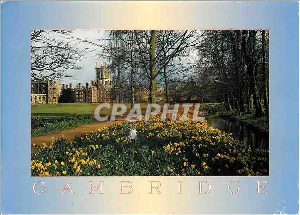 Cambridge — vista dos jardins e do rio - Frente
