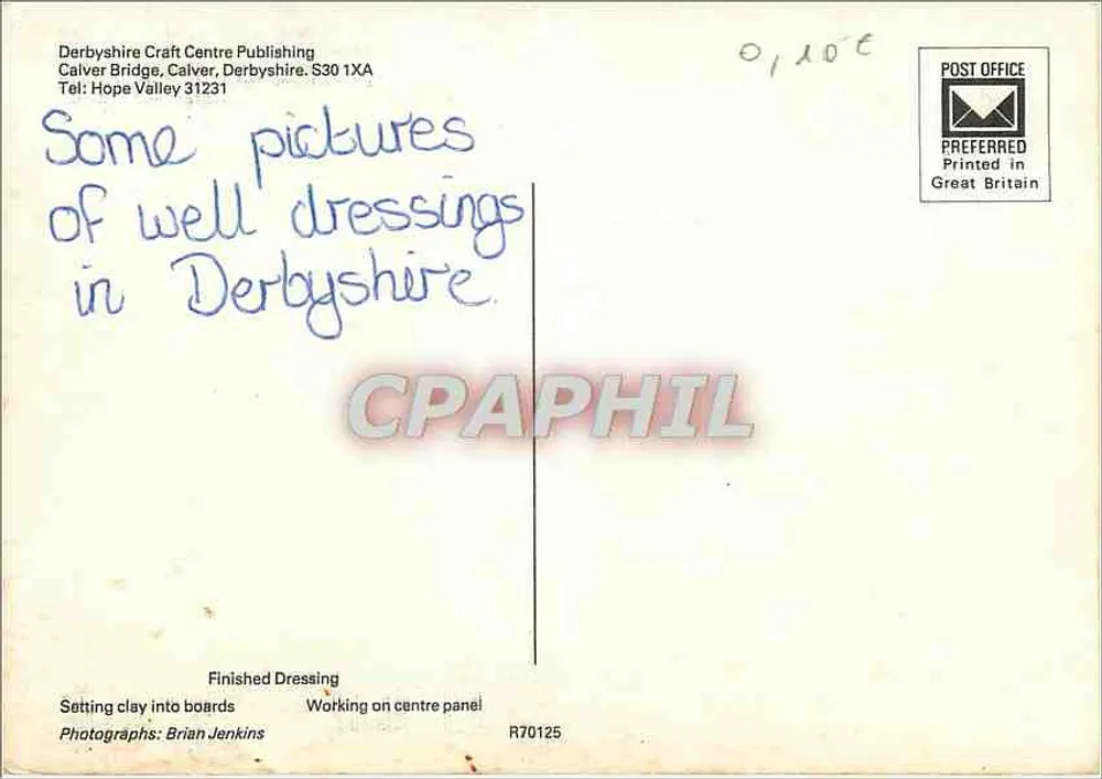 Derbyshire Well Dressings — Joseph Verkocht in Slavernij — Derbyshire Craft Centre Publishing - Achterkant