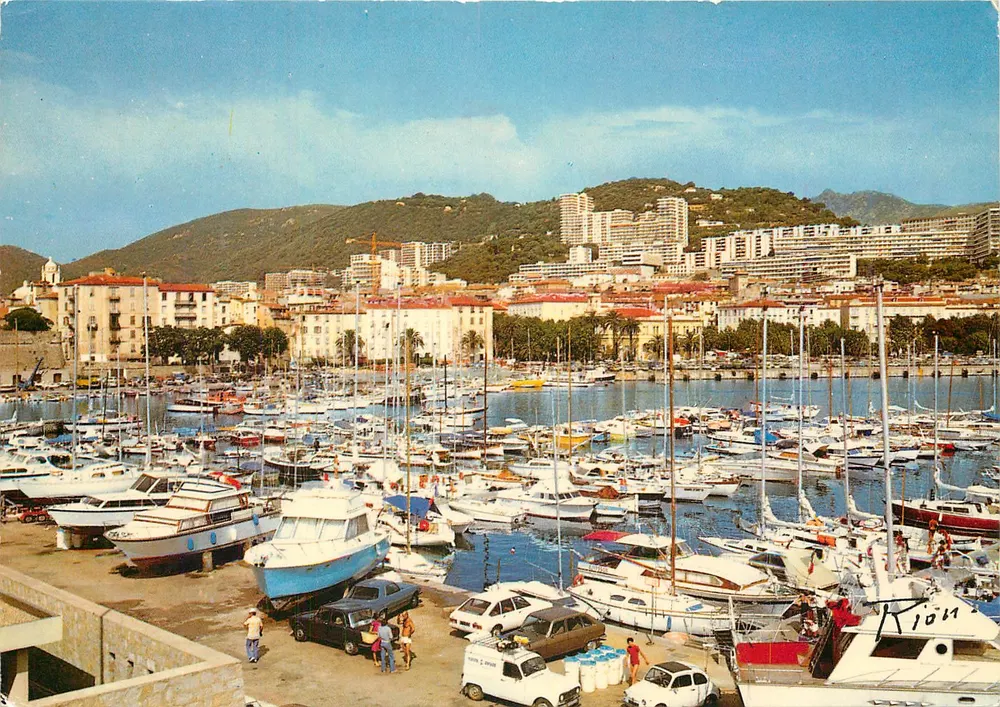 Der Hafen von Nice — Blick auf den Hafen mit Yachten — Edition A. Rion - Vorderseite