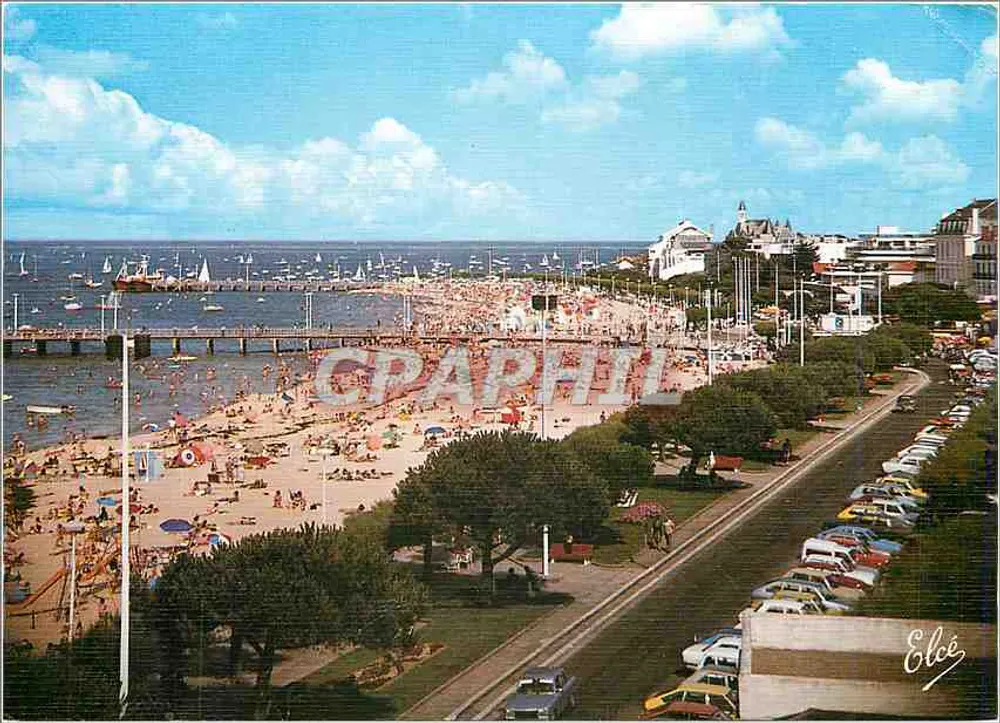 Arcachon — A Praia e as Pontas — Editado por Élèe - Frente