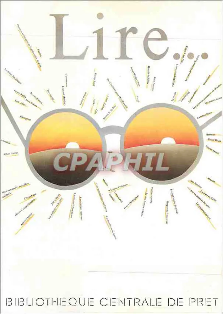 Biblioteca Central de Empréstimo — Saint-Brieuc — Cartaz Alain Le Querrec 1984 - Frente