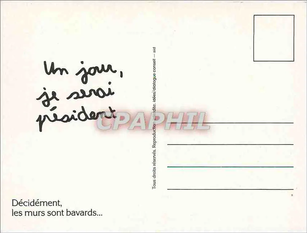 Criança diante do mar — série 'Décidément, les murs sont bavards...' - Verso