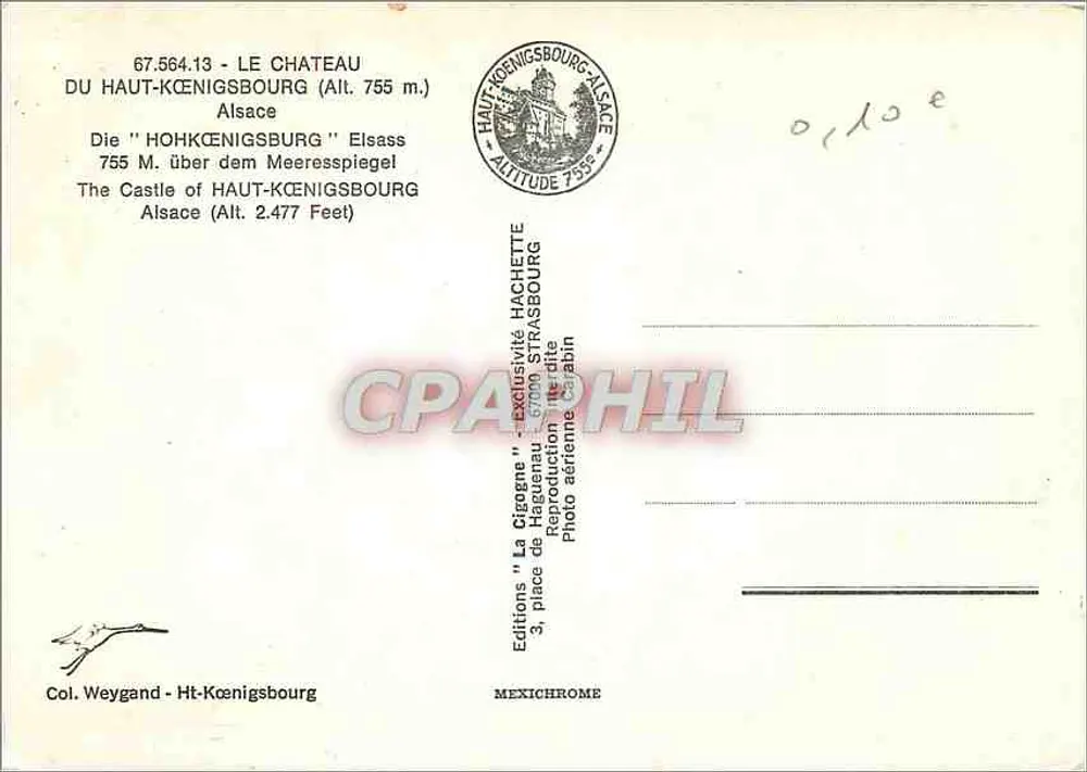 Château du Haut-Kœnigsbourg — Alsace — Éditions Hachette - Verso