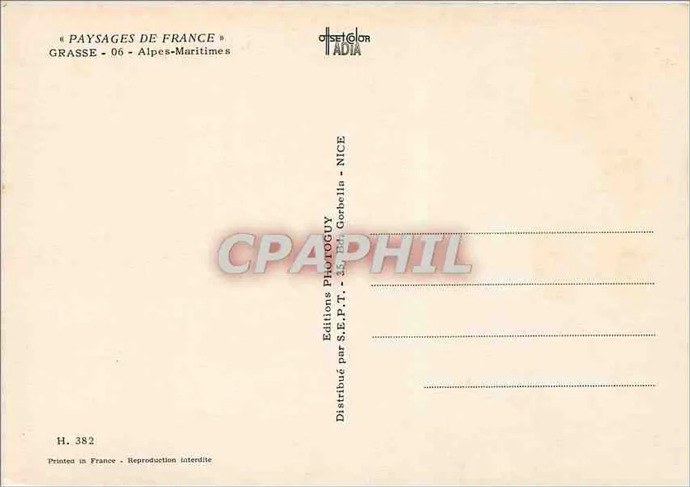 Grasse — Weltstadt der Blumen und Parfums — Éditions Photoguy - Rückseite