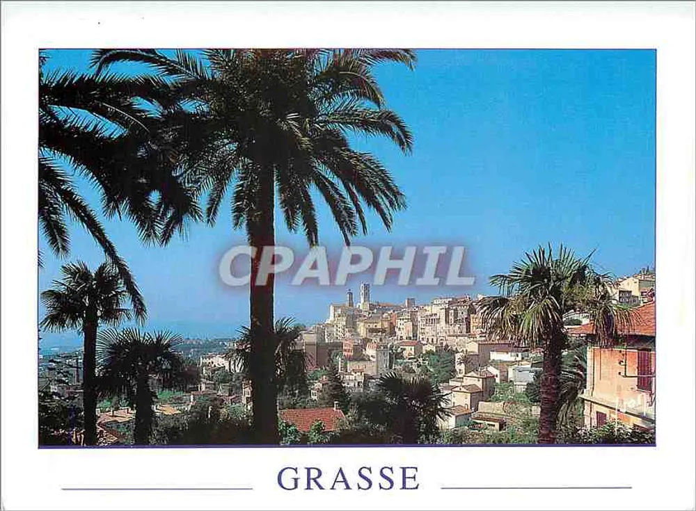 Grasse — vista panorâmica geral — Edições de Arte da França - Frente