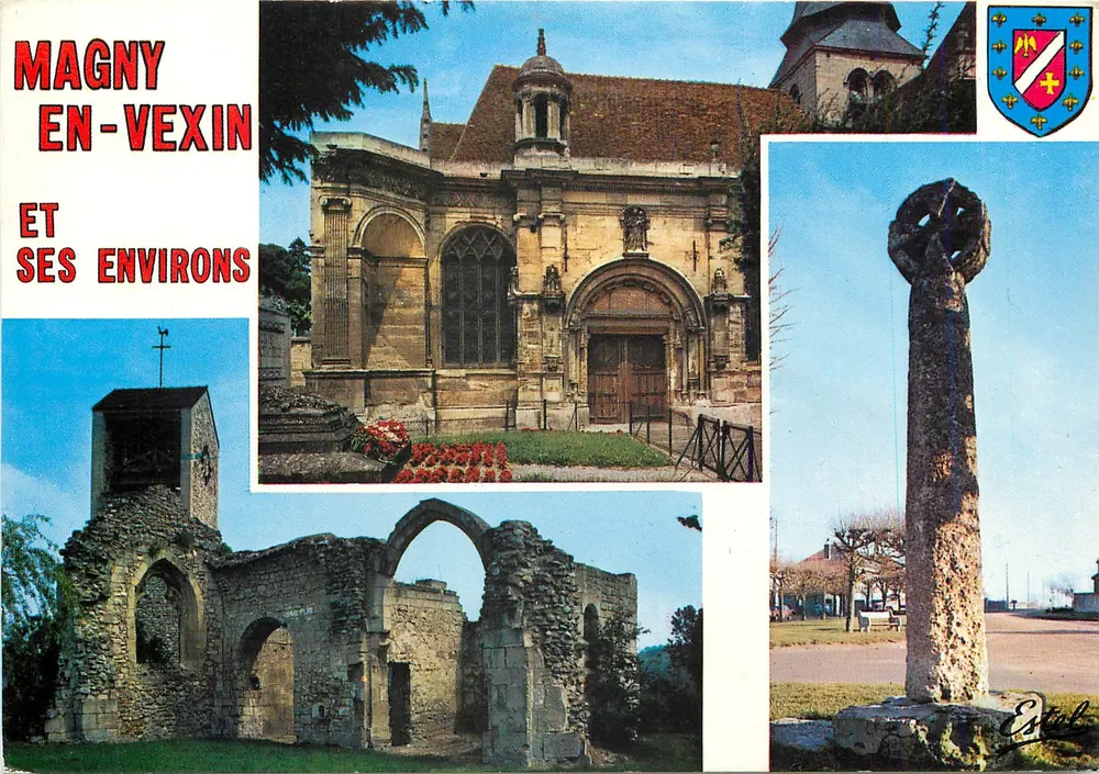 Magny-en-Vexin e seus arredores — Editor: Étib, n° de série 41.603-W - Frente
