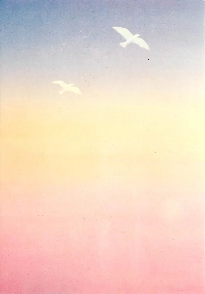 Ciel coloré — oiseaux en vol — CW 27 - Recto