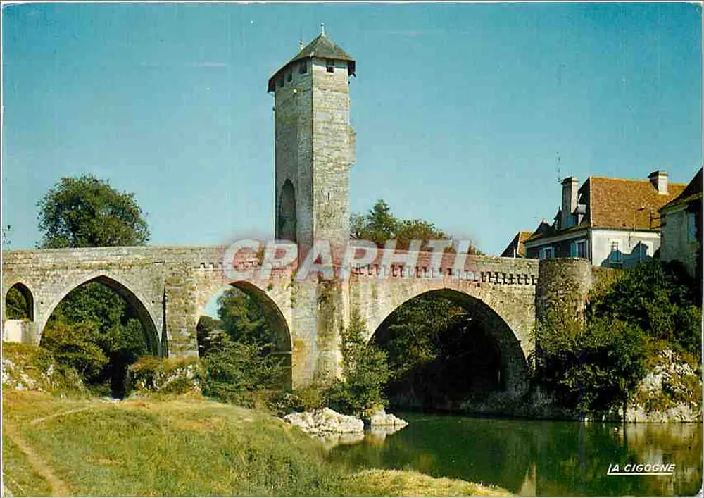 Alte Brücke von Orthez — Pyrénées-Atlantiques — Éditions La Cigogne - Vorderseite