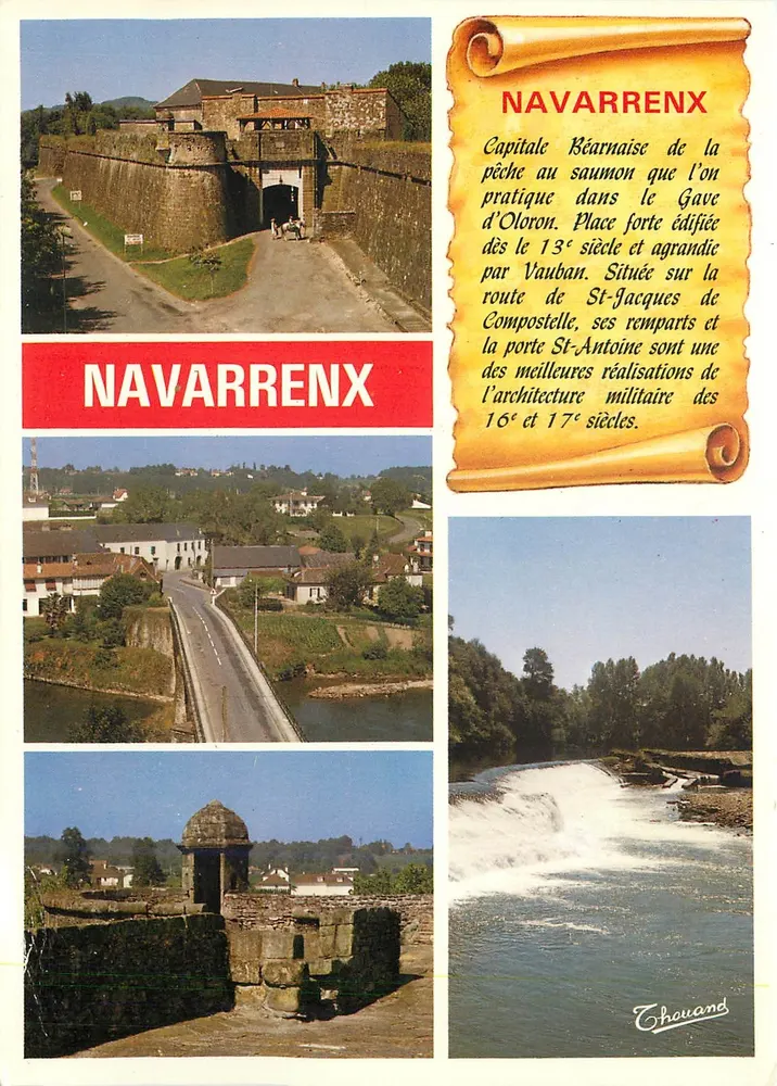 Navarrenx — capitala bérrense, forte fortificada de Vauban — Éditions Chouand, n°2053 - Frente