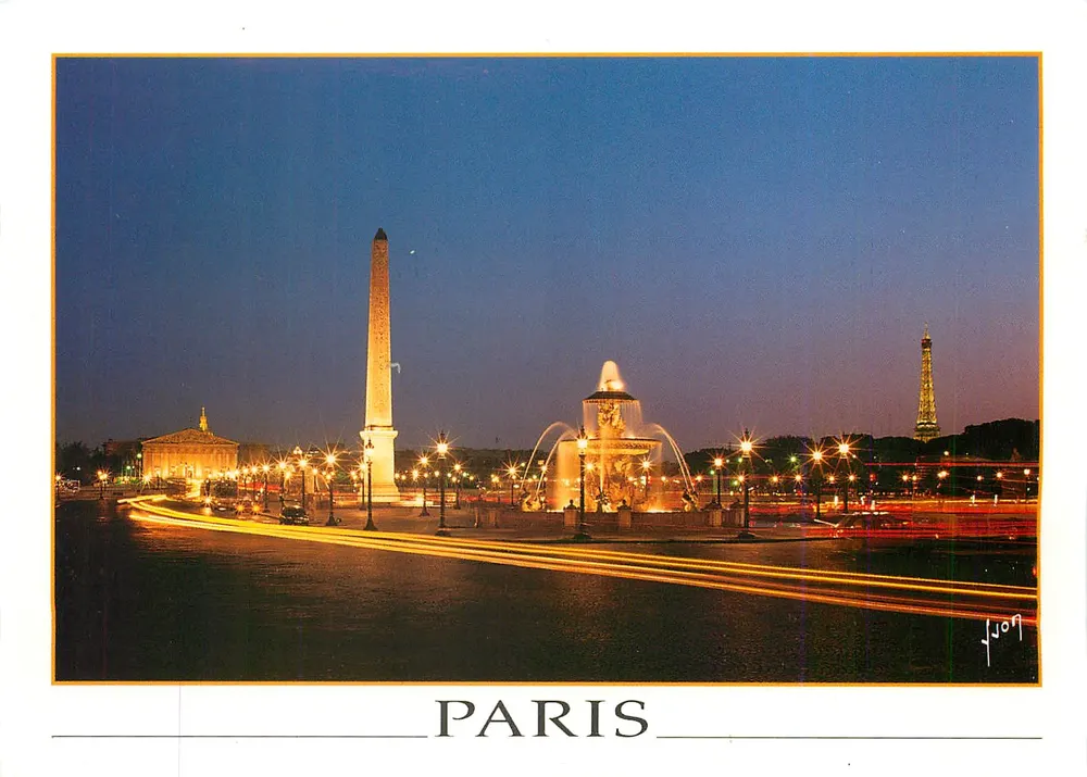 Paris - Place de la Concorde — noite — JON - Frente