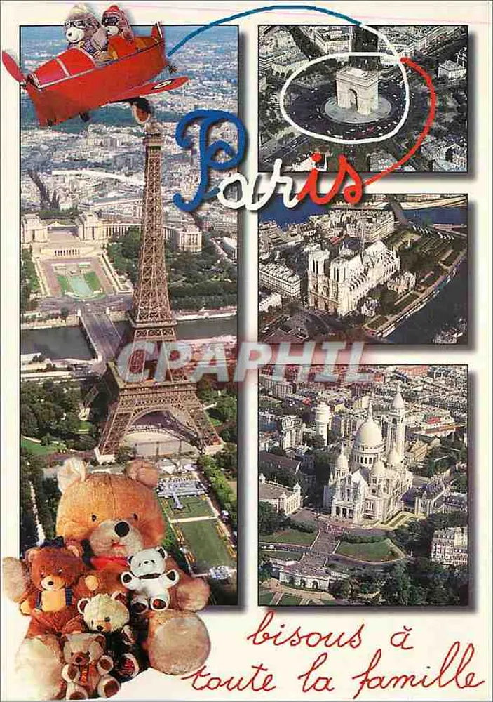 Paris — vue aérienne des monuments — Produção LÉCOMTE n°2681 - Frente