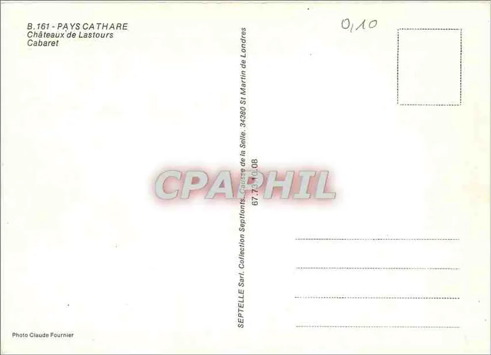 Zamek Lastours — Kraj Katarów — Septelle Sari - Rewers