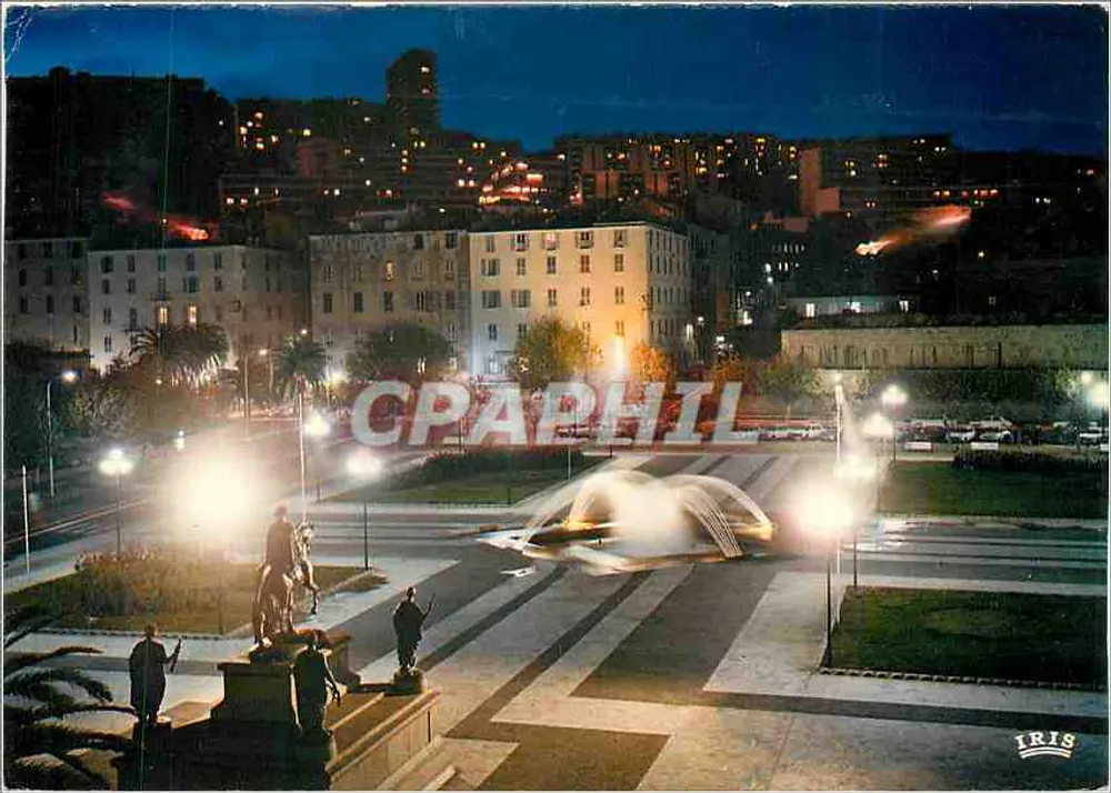 Illumination de la Place De Gaulle — Ajaccio — Éditions "La Cisérine" - Recto
