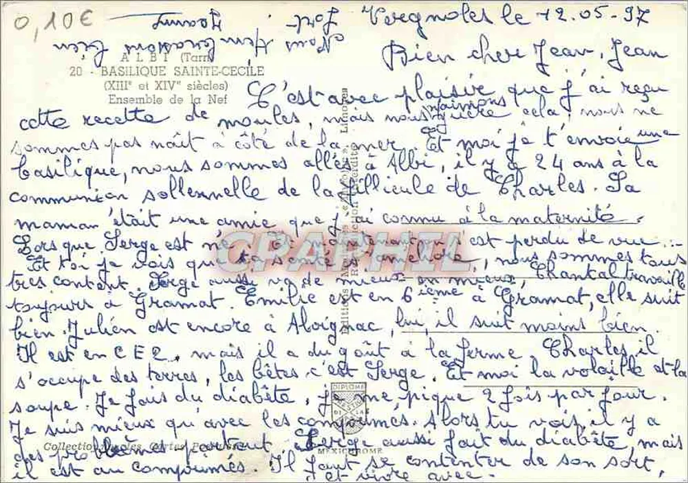 Basilique Sainte-Cécile — 13. und 14. Jahrhundert — Verlag IRIS - Rückseite