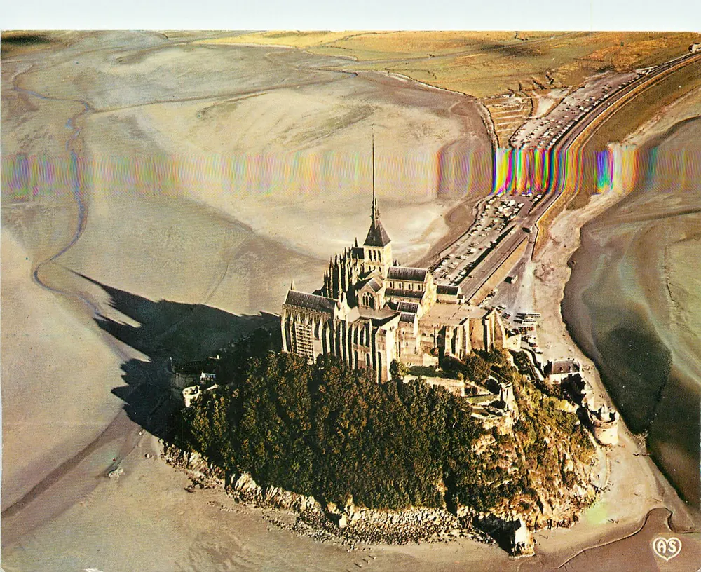 O Monte Saint-Michel — vista aérea — Artaud Frères, n° 209 - Frente