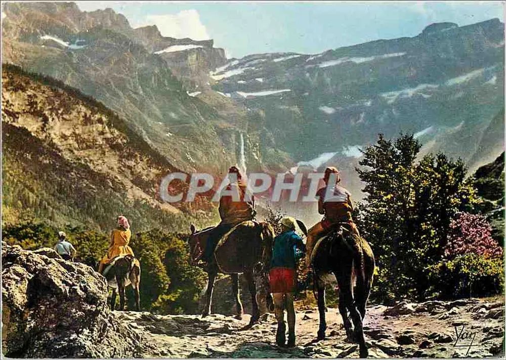 Abreise zum Cirque de Gavarnie — Unsere schöne Pyrenäen — Editions P. Chambon, Lourdes - Vorderseite