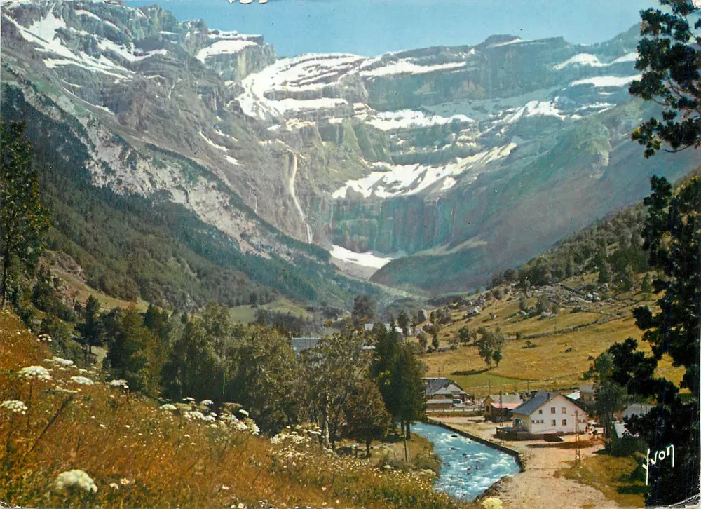 Das Dorf und der Cirque — Gavarnie (Hautes-Pyrénées) — Verlag Draeger, Imp. Procédé 301 - Vorderseite