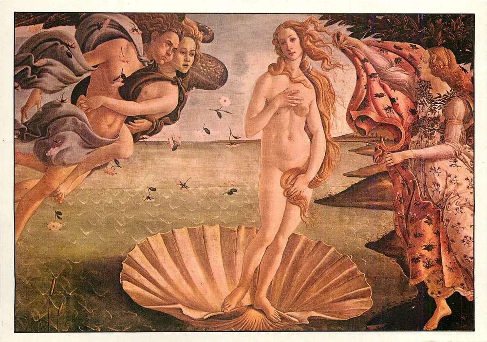 A Nascença de Vênus — Botticelli — Editor: Photo Giraudon, Paris - Frente