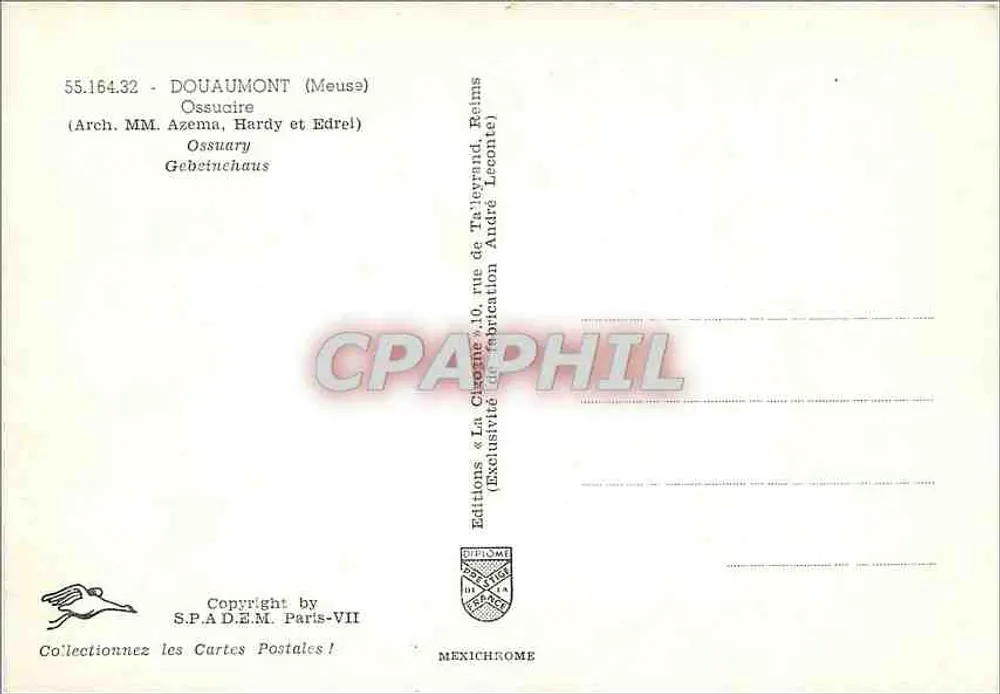 Douaumont — Ossuarium — Editions IRIS - Rückseite