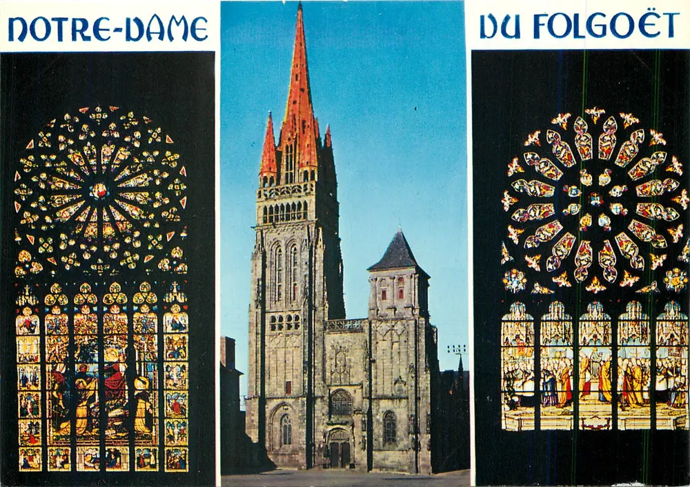 Notre-Dame du Folgoët — Gotische Kollegiate — Art Editions JOS - Vorderseite