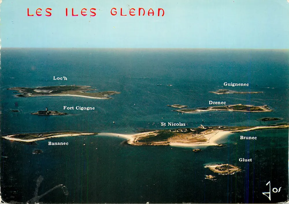 Die Glenan-Inseln — Luftbild — Éditions Iris, Châteaubriant - Vorderseite