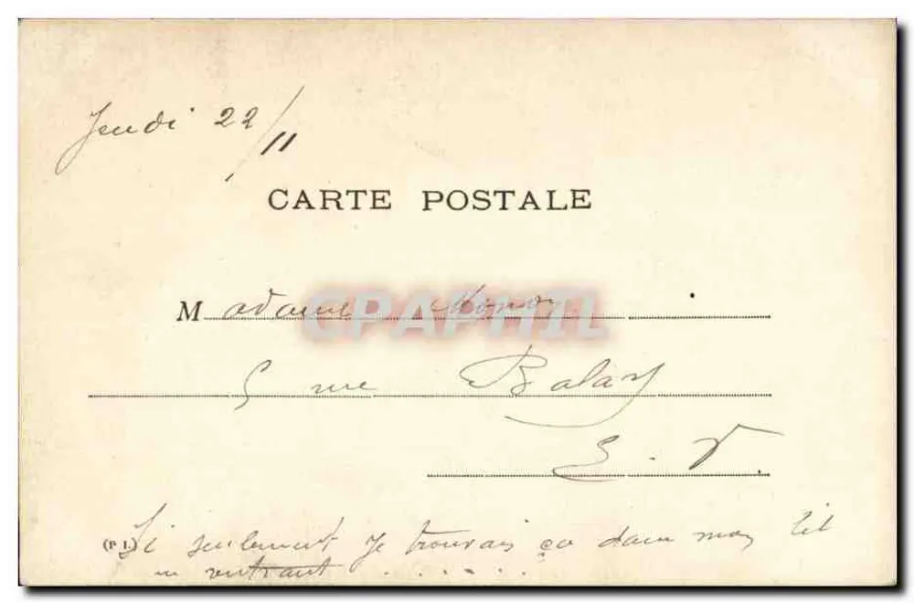 Danseuse à la fontaine — Paris — F. Hérald, Paris - Verso