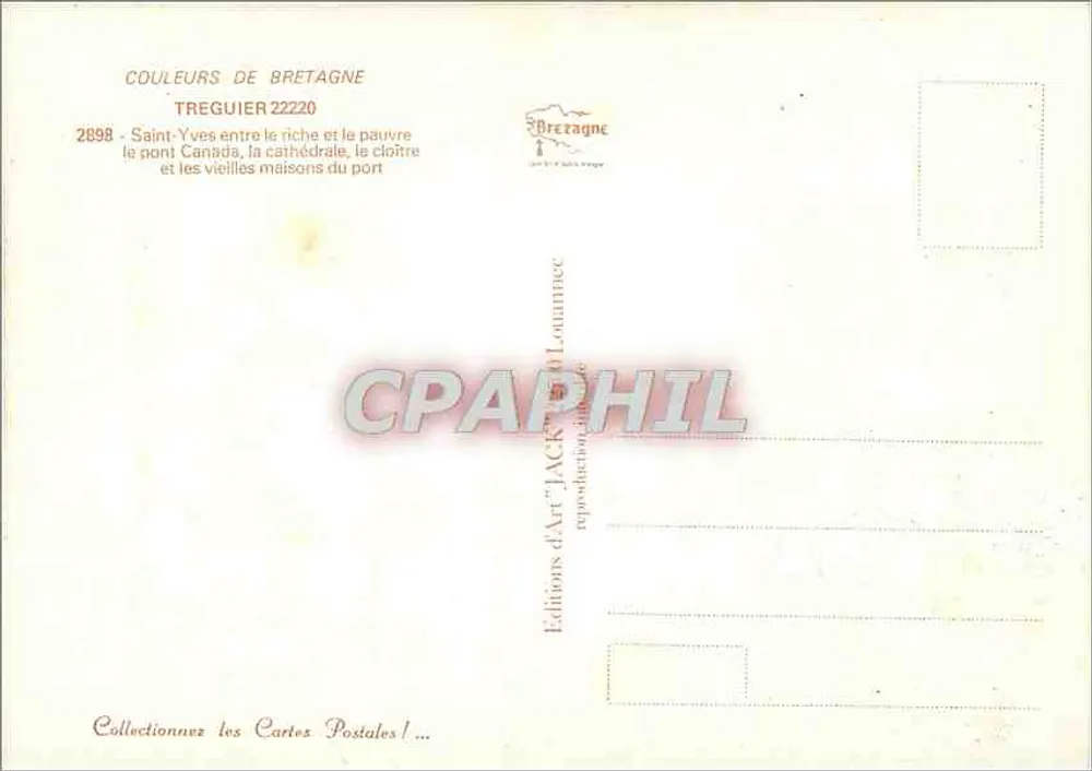 TREGUIER — Ansicht von Tregor — Éditions d'Art 'Jack' Launnecc - Rückseite