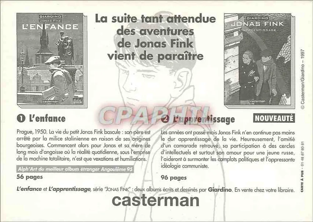Jonas Fink — Das Lehrlingsjahr — Giardino, Casterman - Rückseite