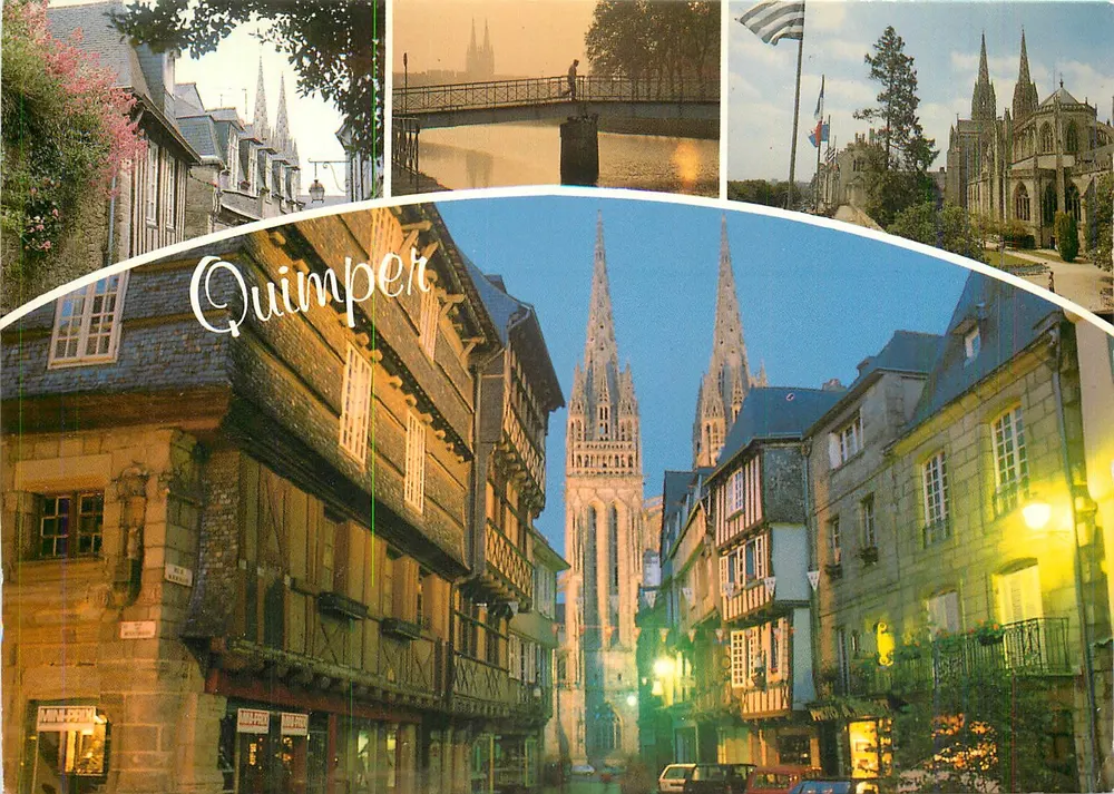 Quimper — Panoramablick — Éditions d'Art JACQUES LOUANNE - Vorderseite