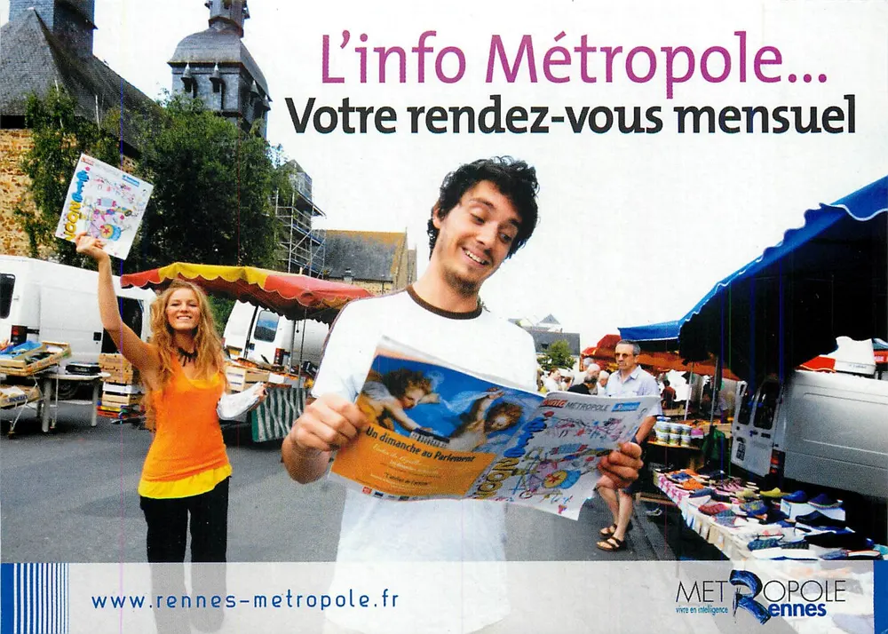 Rennes Métropole — L'info Métropole monatlich — Verlag METROPOL Rennes - Vorderseite