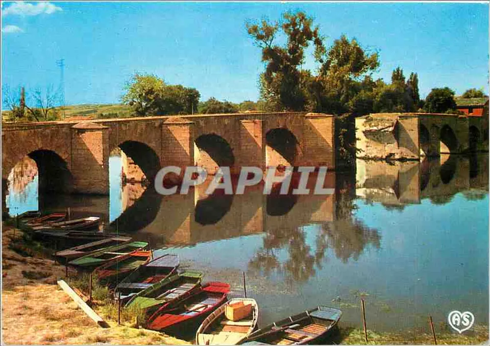 Brücke über die Seine — Mantes und Limay (Yvelines) — AS - Vorderseite