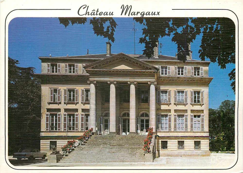 Château Margaux — Blick auf das Schloss — Société Viticole de Margaux - Vorderseite