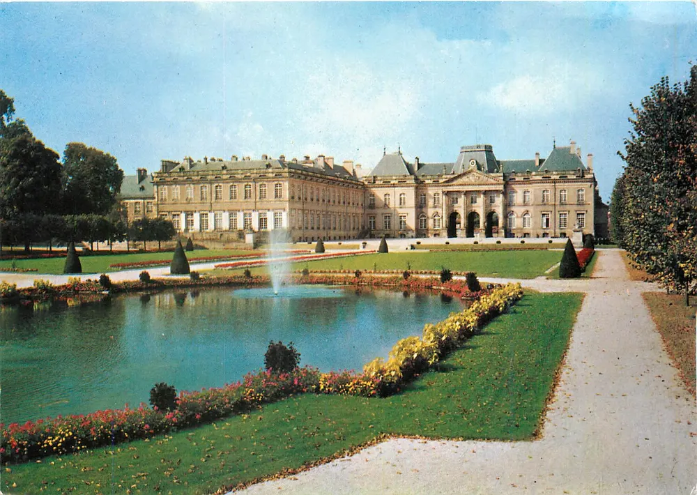 Schloss Lunéville — Gärten und Brunnen — Ausgabe von Europa - Vorderseite