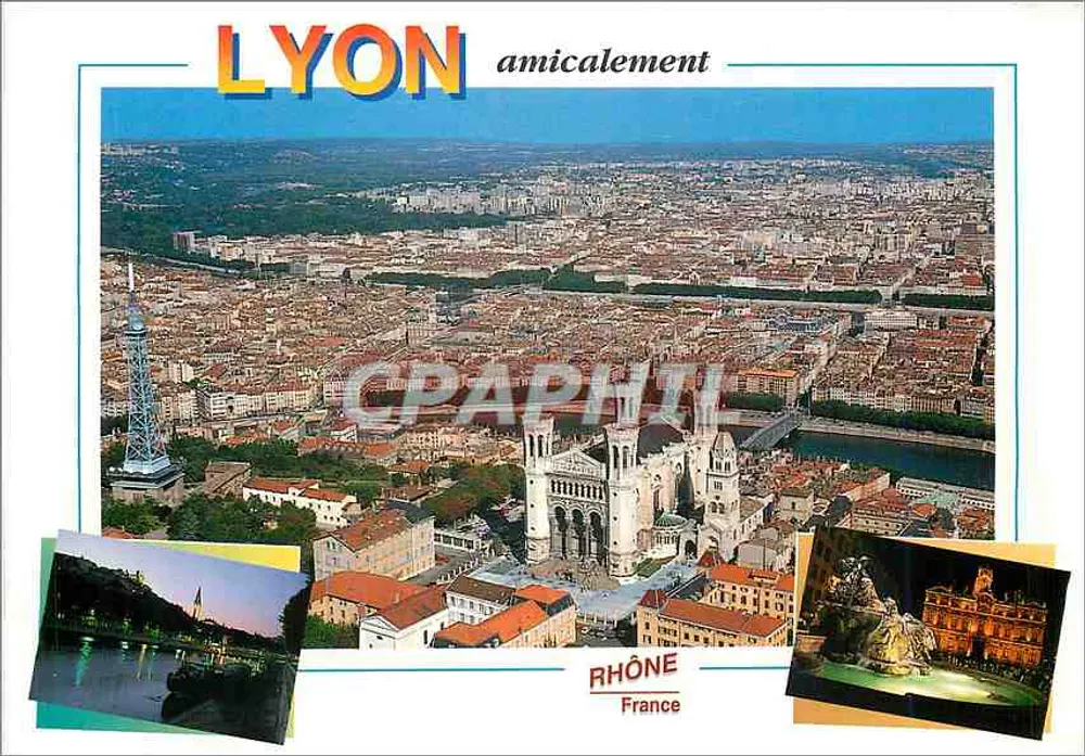LYON amicalement — Rhône, França — n° 95.11.140 - Frente