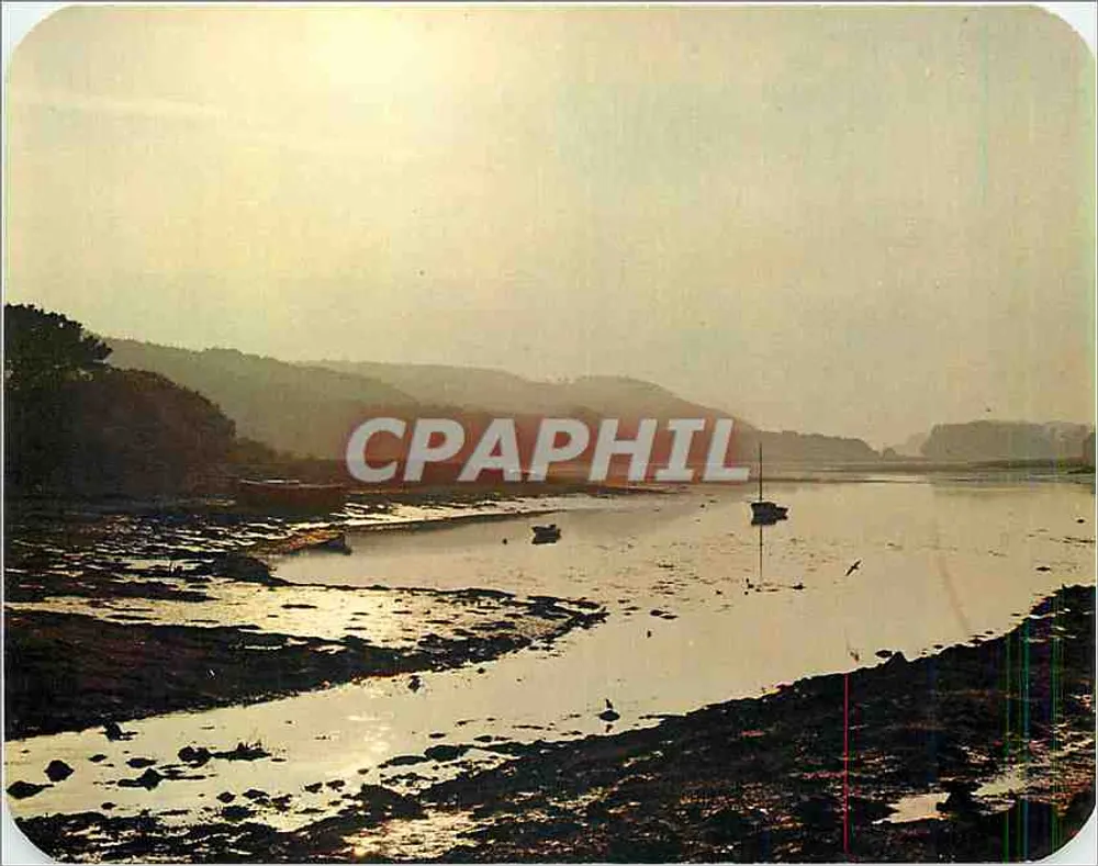 Niedrigwasser am Abend in der Bucht von Brest — Editions d'Art Jos le Doaré, n° B. 873 - Vorderseite