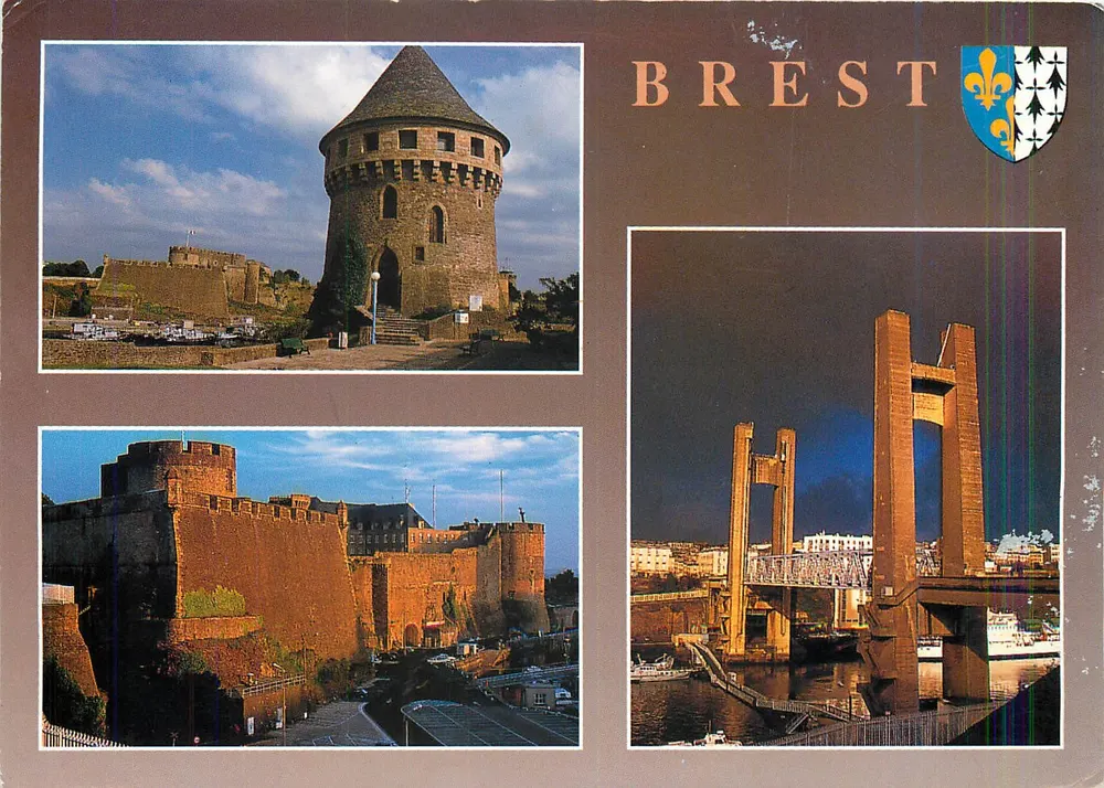 Brest — Schloss und Brücke Recouvrance — Éditions Châteaulin - Vorderseite