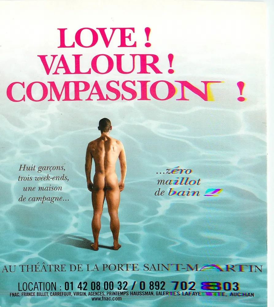 Love! Valour! Compassion! — Stück von Terrence McNally am Théâtre de la Porte Saint-Martin — Theaterausgabe - Vorderseite
