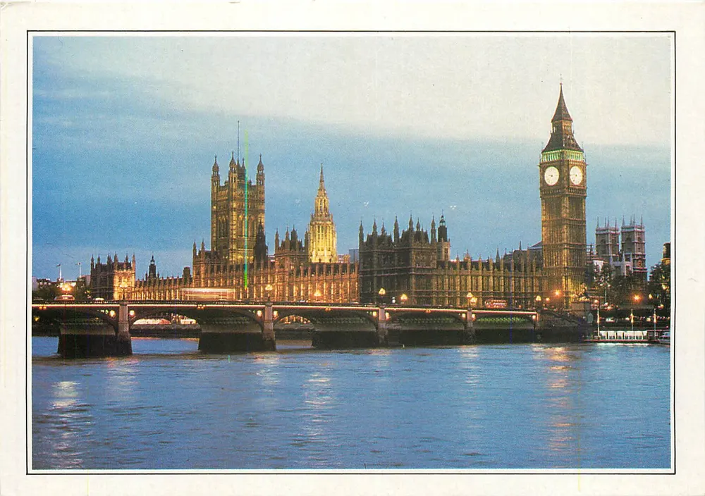 London. Die Westminster-Brücke, das Parlament und Big Ben — II-E1 - Vorderseite