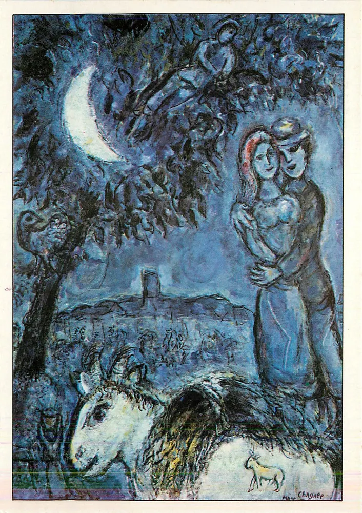 Camponeses de Vence — Marc Chagall — Editor: Adagp, Paris, e Cosmopress, Genebra - Frente