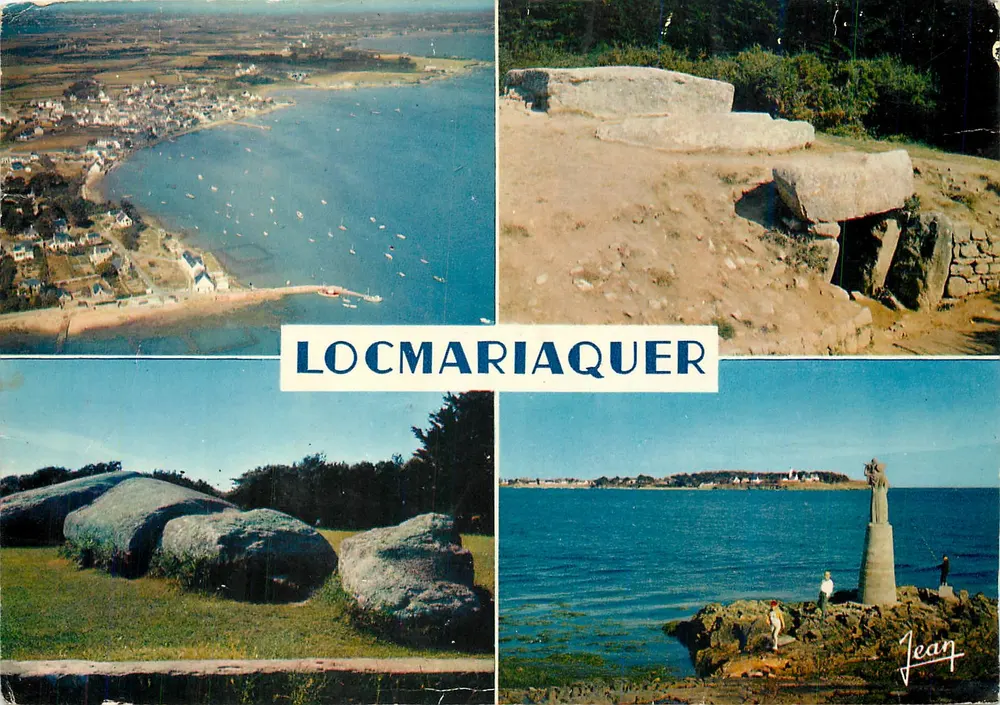 Locmariaquer — vista geral, menires e porto — Edições Jean - Frente