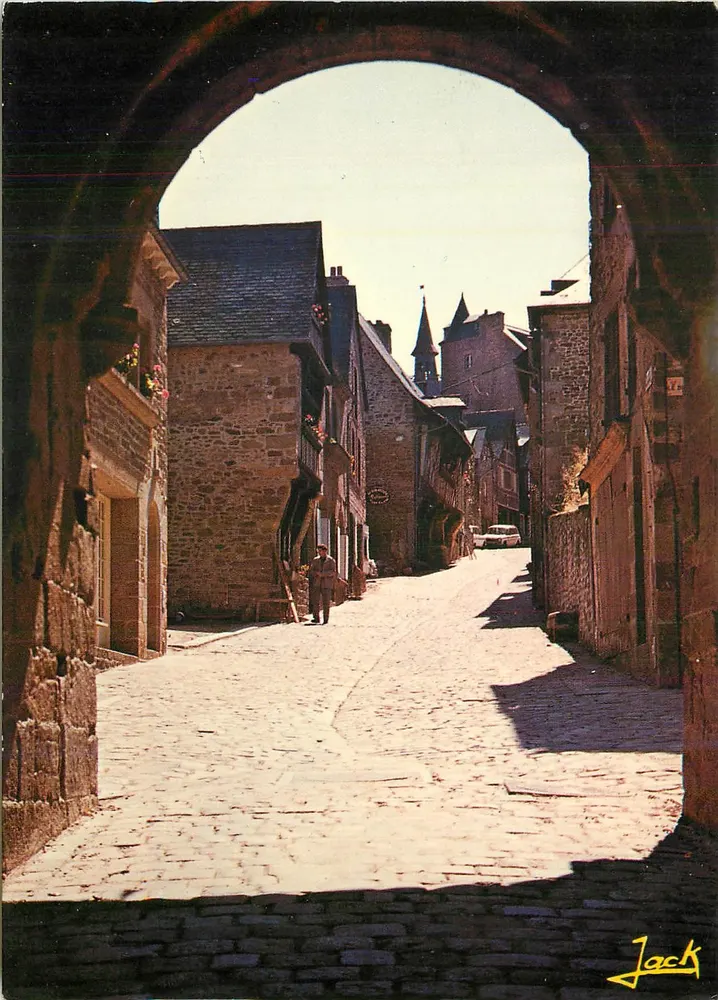 Dinan — Straße Jerzual und ihre alten Häuser des 16. Jahrhunderts — Éditions d'Art 'Bretagne' - Vorderseite