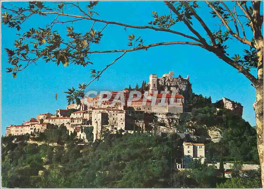 Vila de Eze — Costa Azul — Editor: Grafiche Biondetti Verona, n° E 17 - Frente
