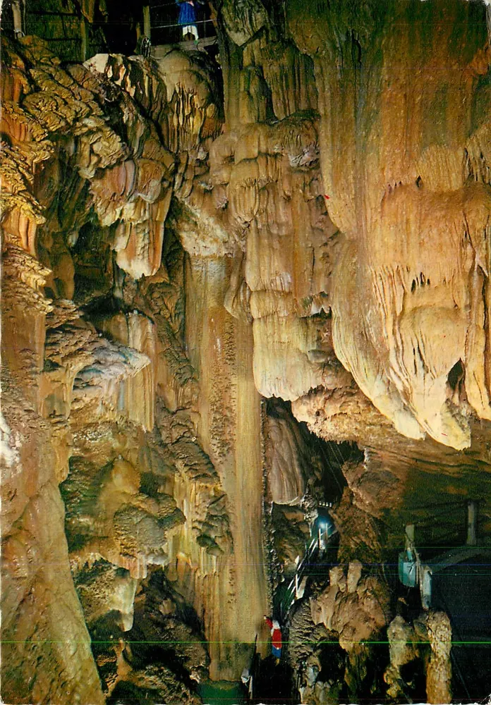 Padirac-Höhle (Lot) — Der Große Pfahl des Krokodilpasses — Editionen von C. Tailleur, Gramat - Vorderseite