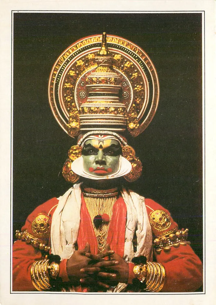 Kerala. Ein Schauspieler des Theaters Kathakali — Serie XV-A1 - Vorderseite
