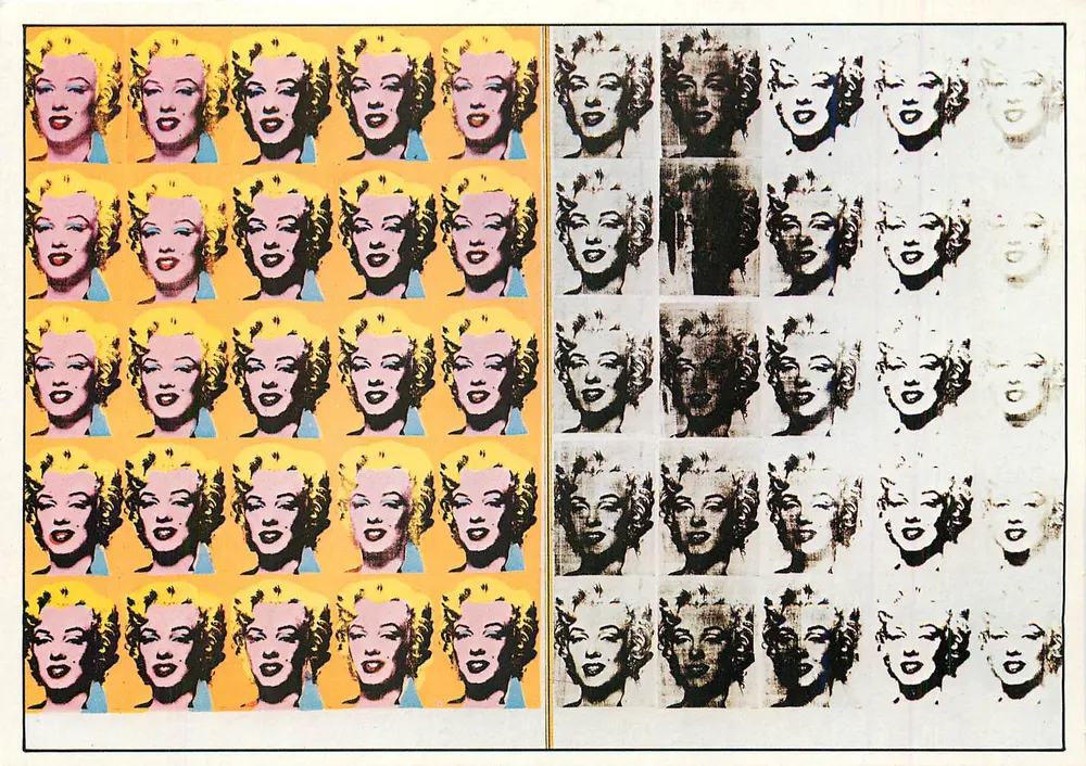 Marilyn Monroe — Arte pop — Andy Warhol, editor Meriden, Connecticut, coleção Mr. e Mrs. Burton Tremaine - Frente