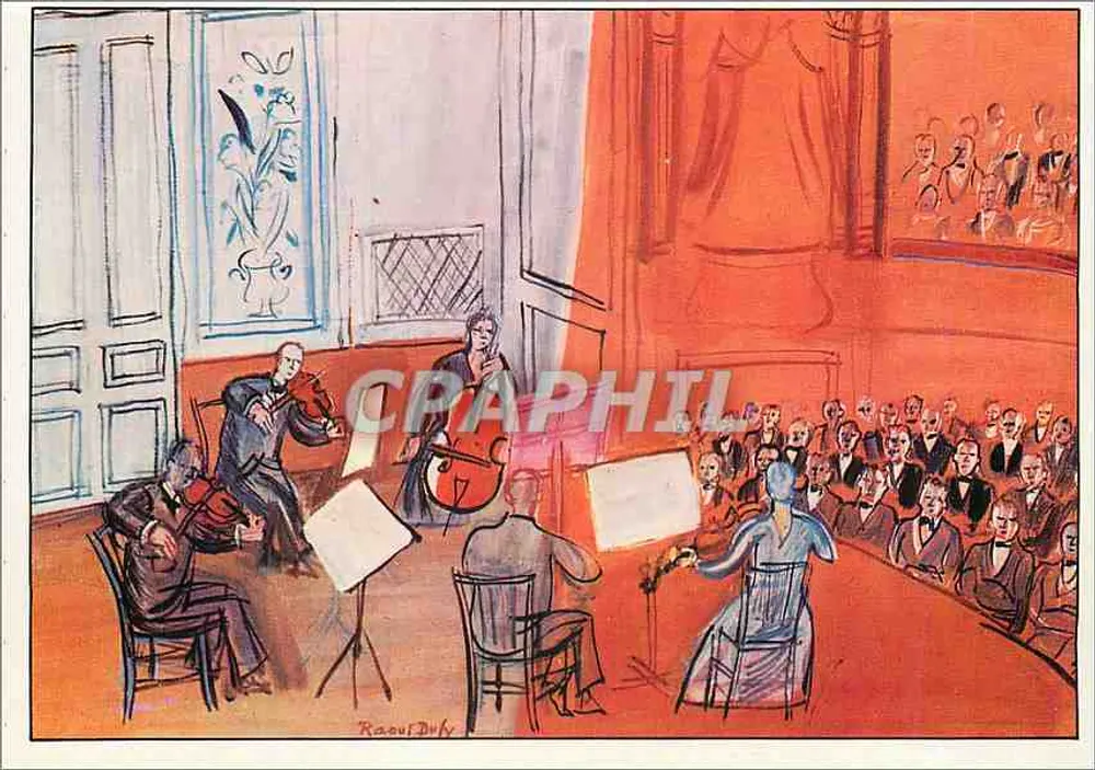 O Concerto Laranja — Raoul Dufy — Editor Spadem, Paris - Frente