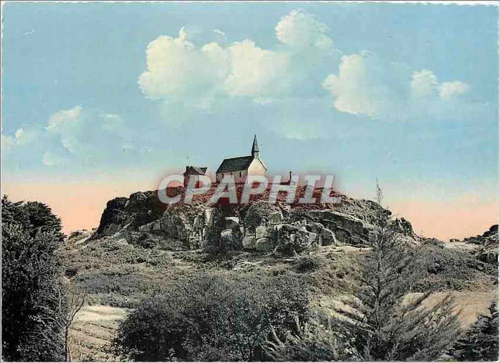 Isla de Bréhat — Vista sobre la Iglesia de San Miguel — CH DES ARTS PHOTO-MÉCANIQUES, PARÍS - Anverso