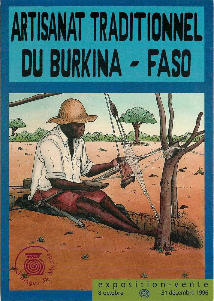 Traditionelles Handwerk aus Burkina Faso — Ausstellung-Verkauf 8. Oktober–31. Dezember 1996 — Villages du Monde - Vorderseite